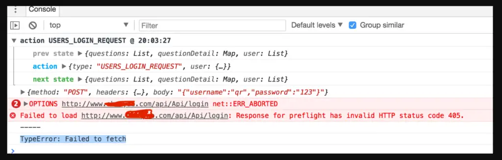 Troubleshooting a TypeError Failed to Fetch Error on Arduino