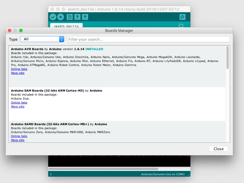 Troubleshooting a TypeError Failed to Fetch Error on Arduino