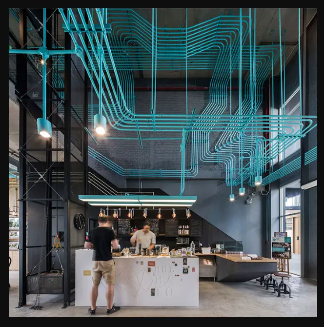 Exposed electrical conduit