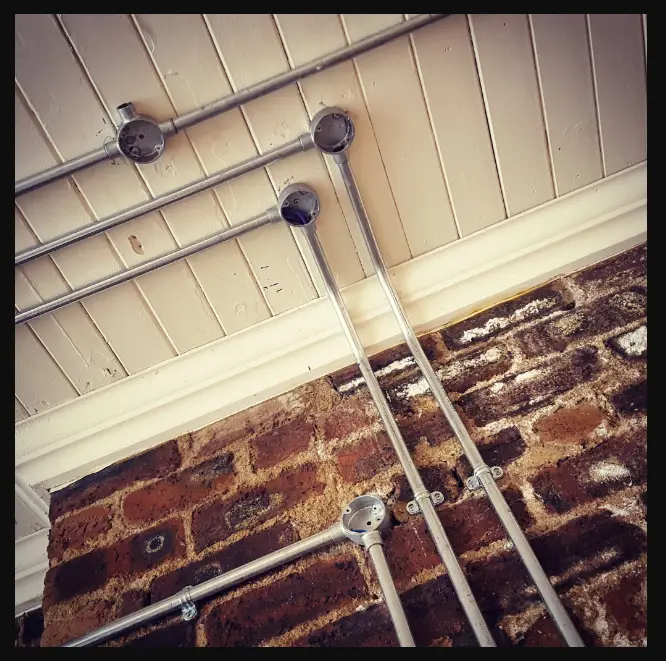 Exposed electrical conduit