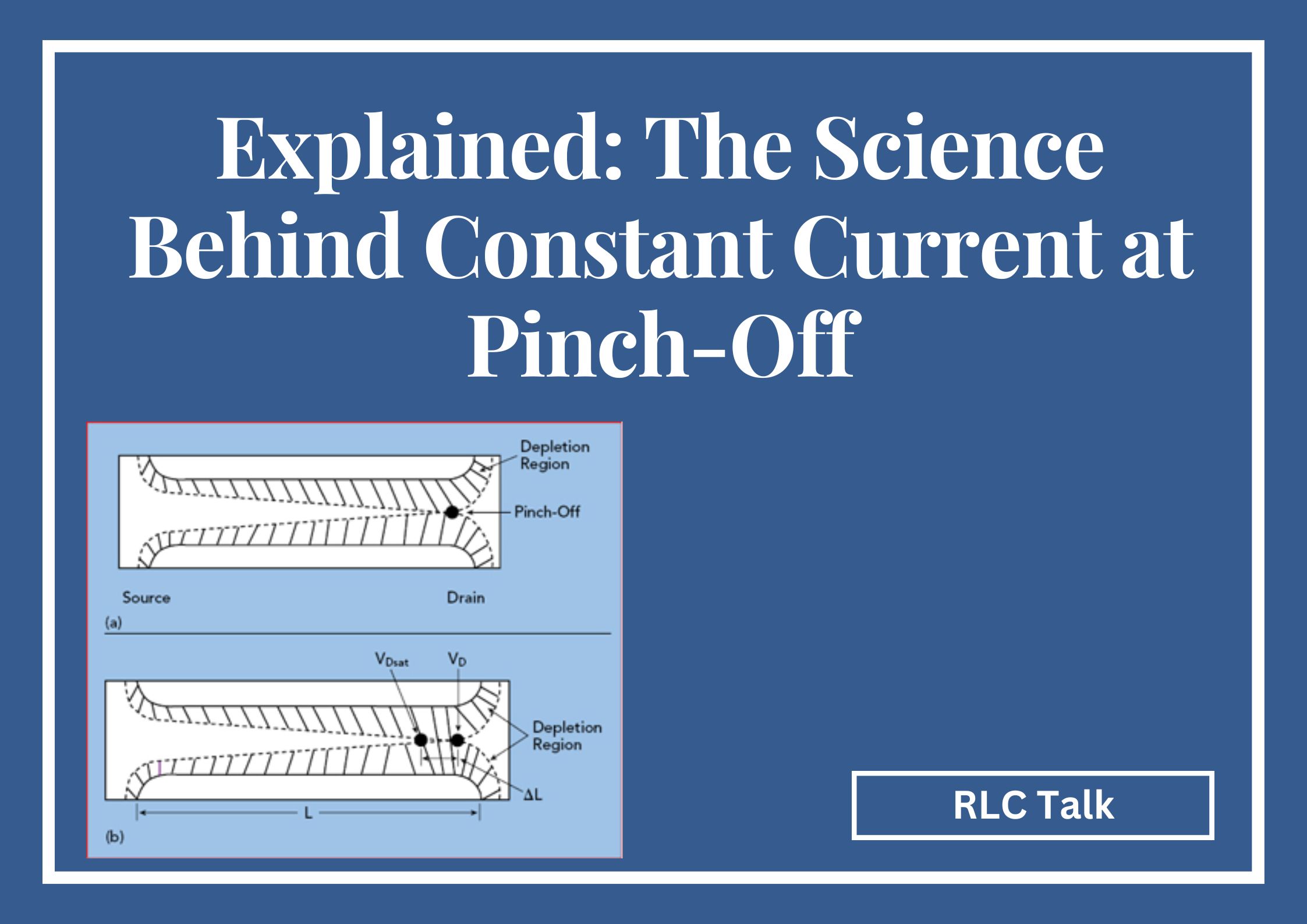 why current is constant at pinch off