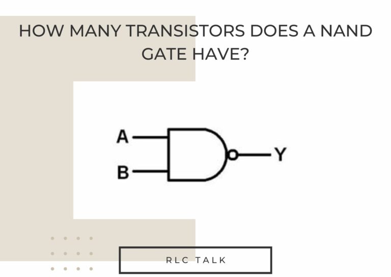 How many transistors does a NAND gate have?