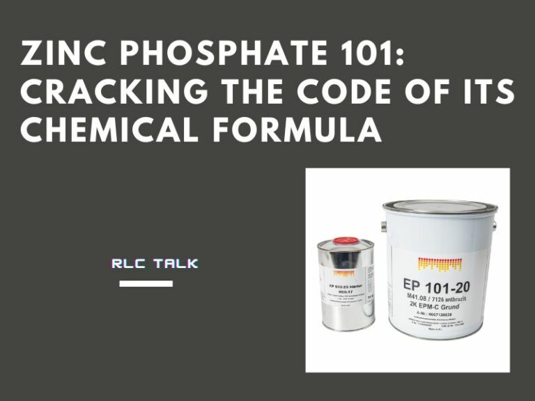 Zinc Phosphate 101: Cracking the Code of Its Chemical Formula